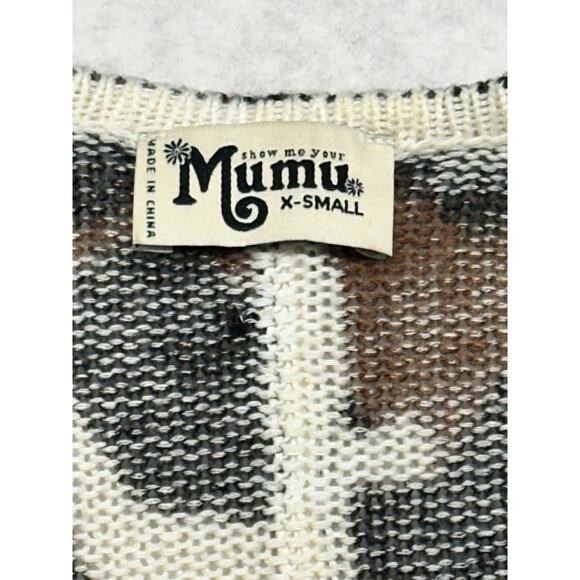 Show Me Your Mumu Hug Me Sweater Wildcat Knit Size X Small Oversized - Picture 4 of 11